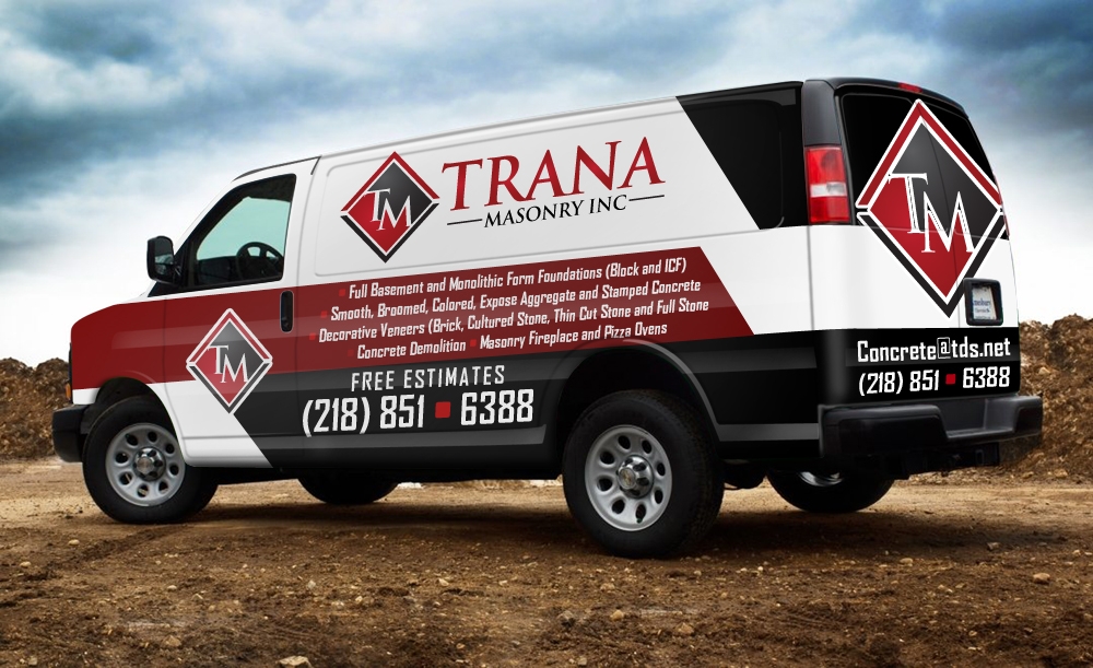 Trana Masonry Inc. logo design by scriotx