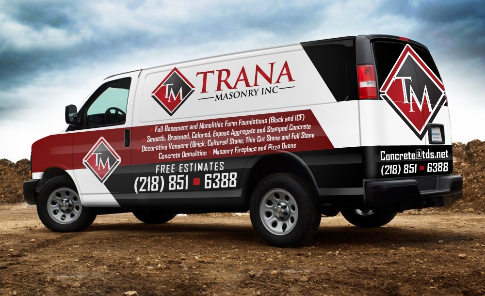 Trana Masonry Inc. logo design by scriotx