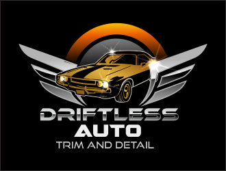 Driftless Auto Trim and Detail logo design by bosbejo