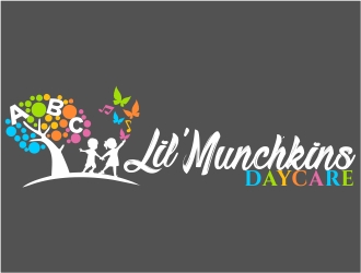 Lil’ Munchkins Daycare logo design by nikkiblue