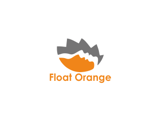 Float Orange logo design by giphone