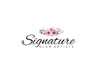 Signature Glam Artists logo design by oke2angconcept