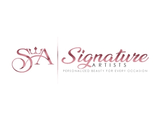 Signature Glam Artists logo design by fantastic4