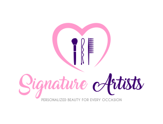 Signature Glam Artists logo design by done