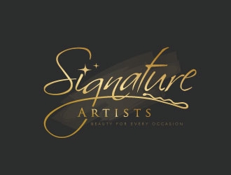 Signature Glam Artists logo design by REDCROW