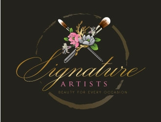 Signature Glam Artists logo design by REDCROW