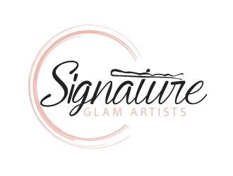 Signature Glam Artists logo design by webmall