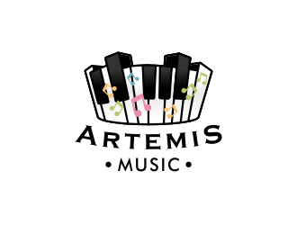 Artemis Music logo design by mikael