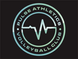 Pulse Athletics Volleyball Club  logo design by hidro