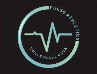 Pulse Athletics Volleyball Club  logo design by hidro