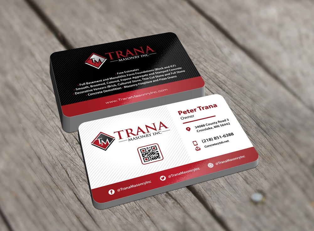 Trana Masonry Inc. logo design by abss