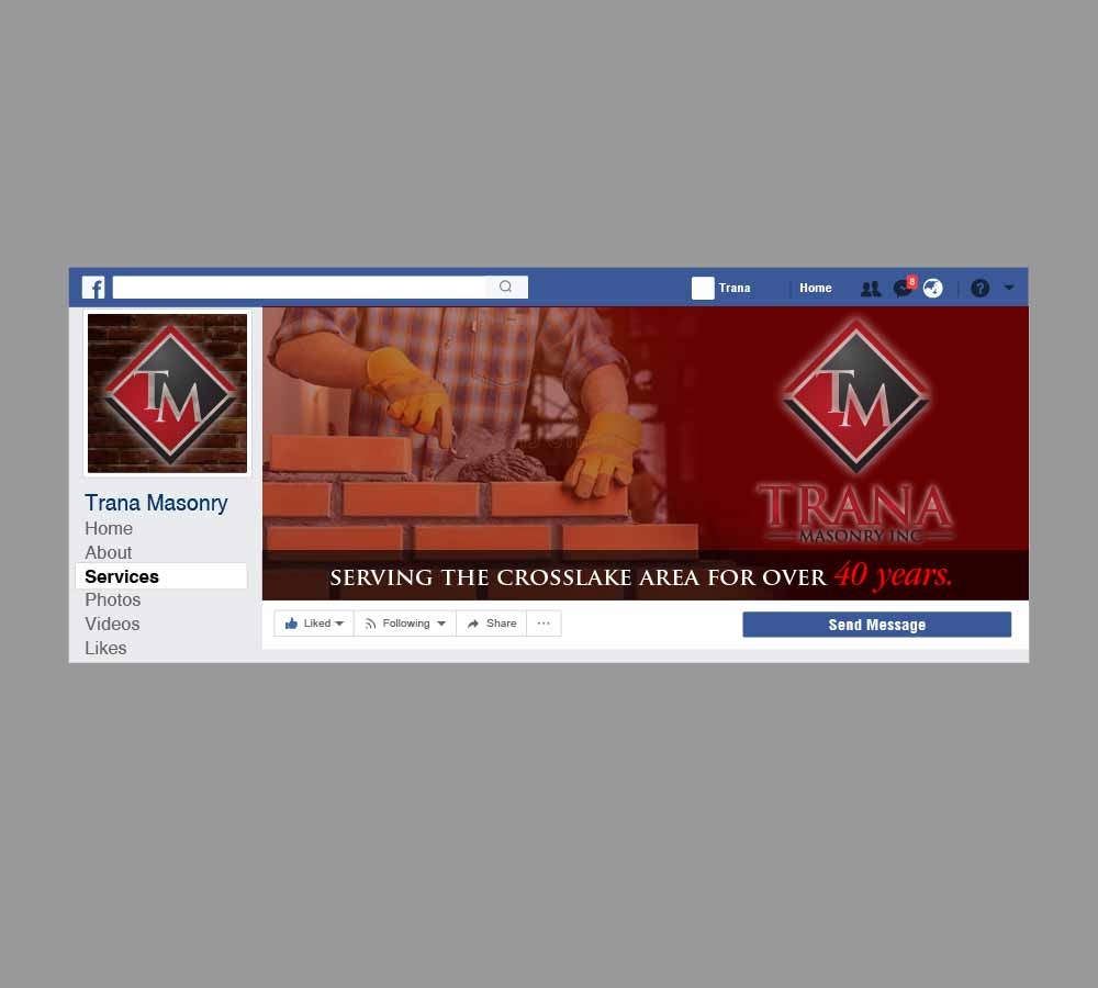 Trana Masonry Inc. logo design by SOLARFLARE