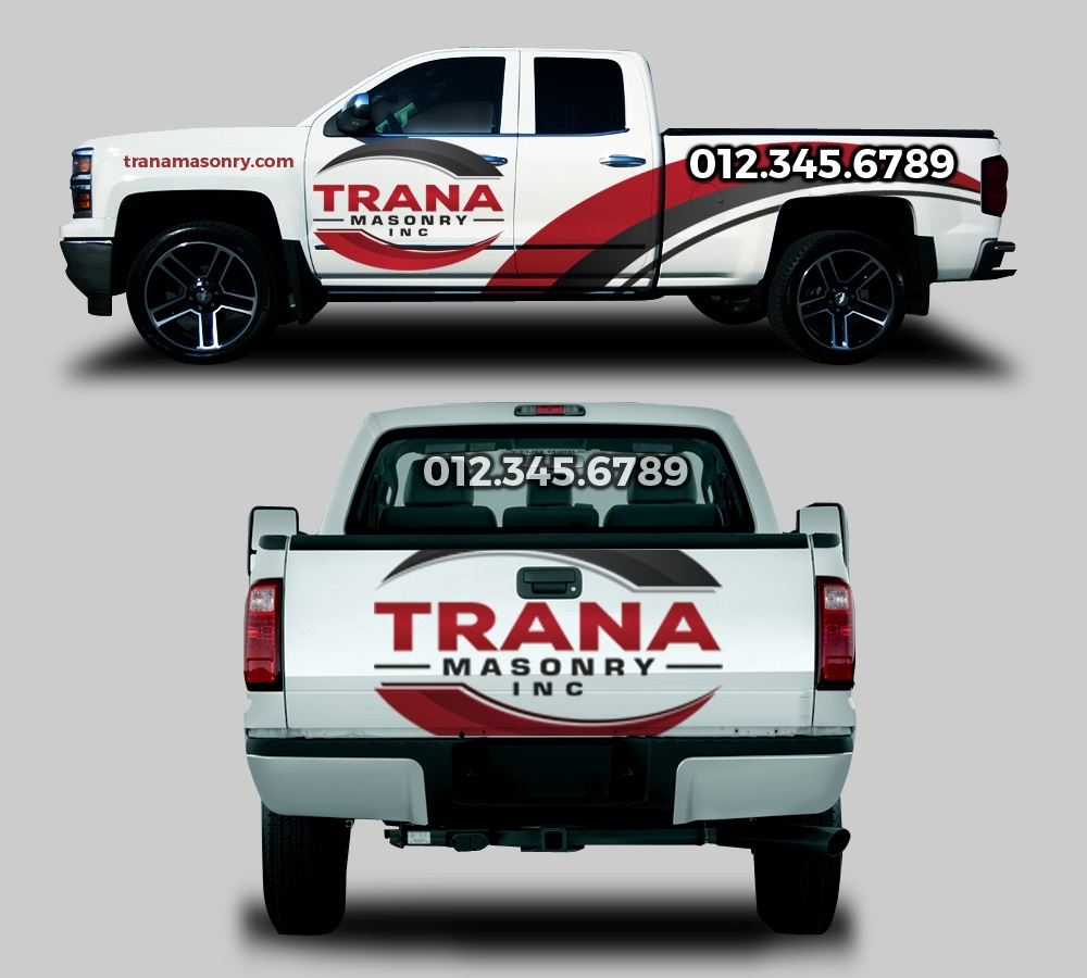 Trana Masonry Inc. logo design by SOLARFLARE