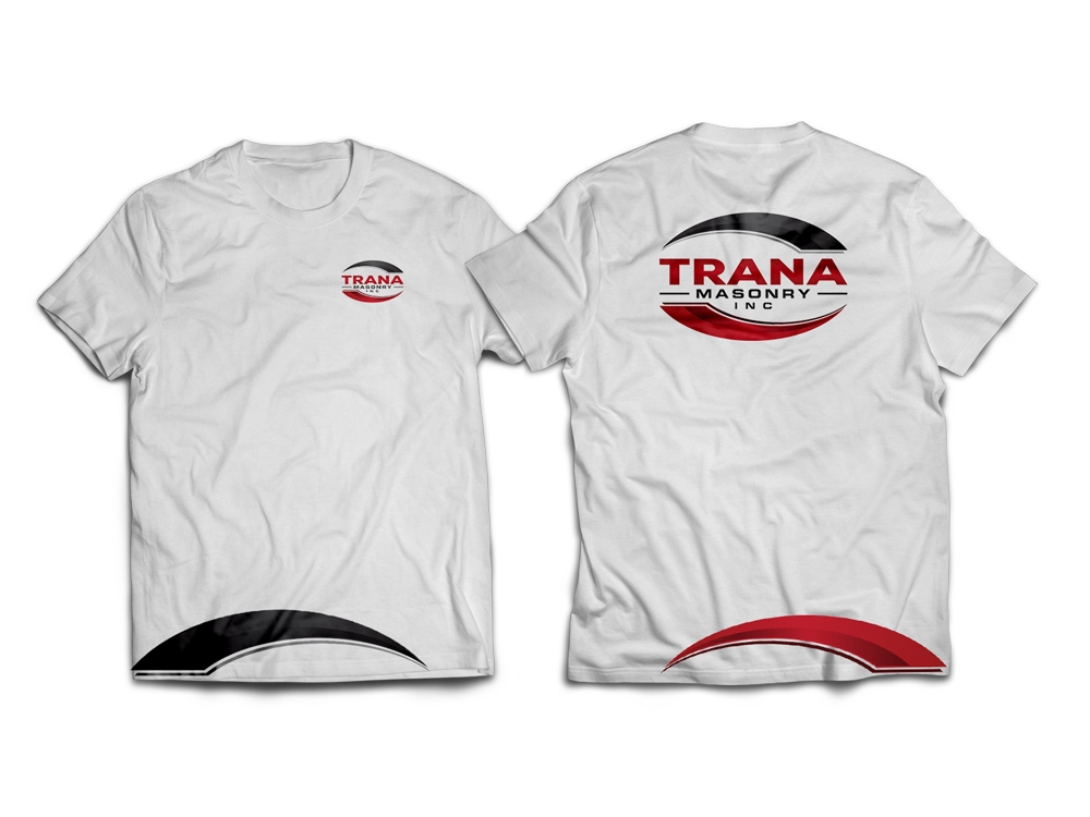 Trana Masonry Inc. logo design by grea8design
