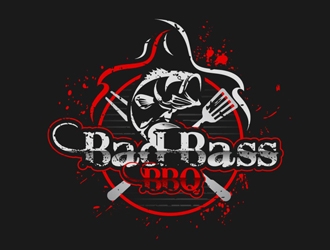 Bad Bass BBQ logo design by DreamLogoDesign