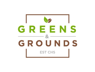 Greens & Grounds logo design by labo