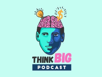 Think Big Podcast logo design by Alex7390