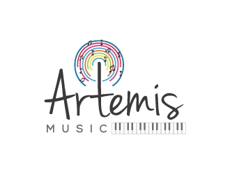 Artemis Music logo design by zakdesign700