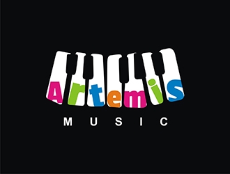 Artemis Music logo design by gitzart
