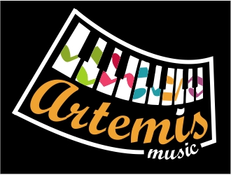 Artemis Music logo design by nikkiblue