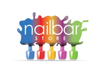 Nailbar Store logo design by REDCROW
