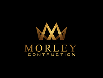 Morley Construction  logo design by hole