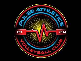 Pulse Athletics Volleyball Club  logo design by shere