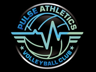 Pulse Athletics Volleyball Club  logo design by shere