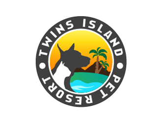 Twins Island Pet Resort logo design by aufan1312