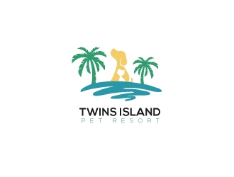 Twins Island Pet Resort logo design by jhanxtc
