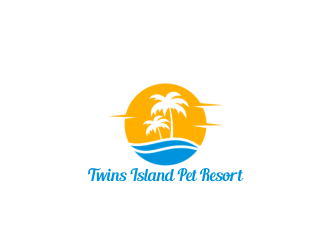 Twins Island Pet Resort logo design by giphone