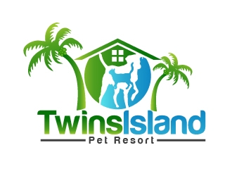 Twins Island Pet Resort logo design by shravya