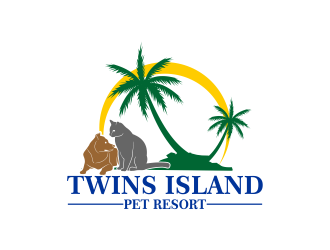 Twins Island Pet Resort logo design by beejo