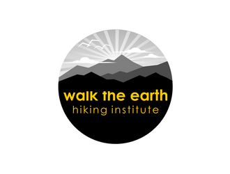 Walk the Earth Hiking Institute logo design by haze