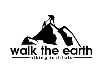 Walk the Earth Hiking Institute logo design by shravya