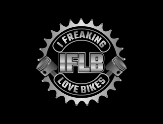 I Freaking Love Bikes  IFLB for short logo design by beejo