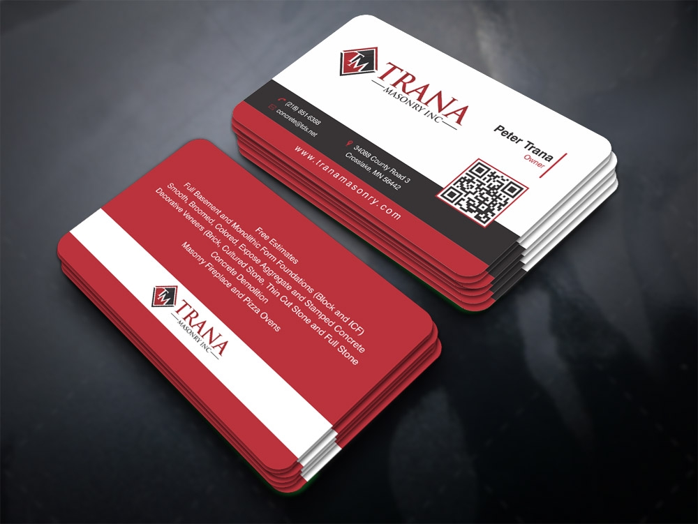 Trana Masonry Inc. logo design by Panara