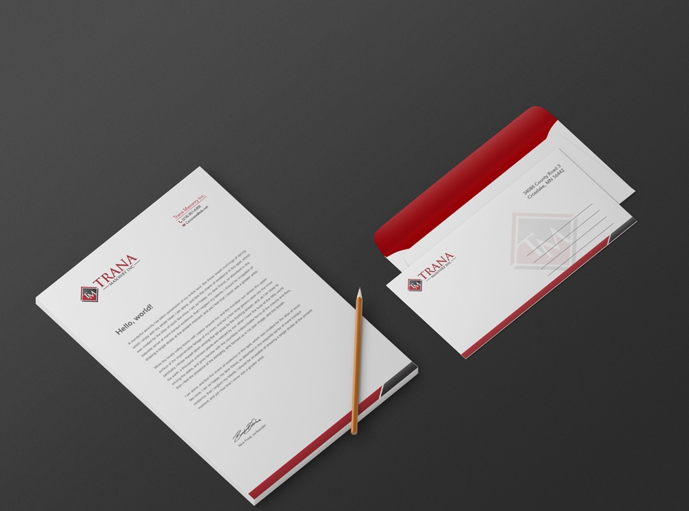 Trana Masonry Inc. logo design by grea8design