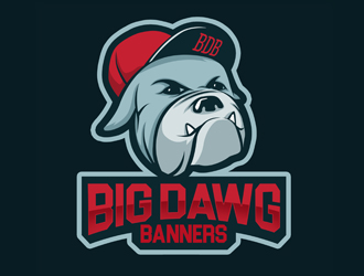 Big Dawg banners logo design by cobaltbluehue