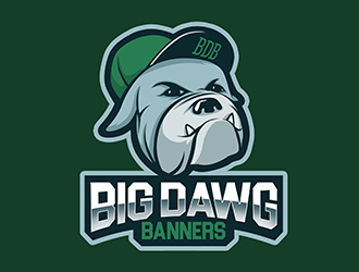 Big Dawg banners logo design by cobaltbluehue