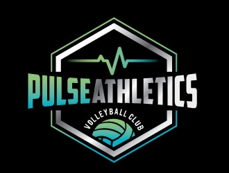 Pulse Athletics Volleyball Club  logo design by REDCROW