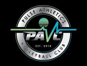 Pulse Athletics Volleyball Club  logo design by REDCROW