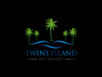Twins Island Pet Resort logo design by EkoBooM