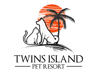 Twins Island Pet Resort logo design by bismillah