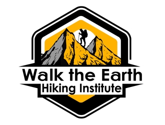 Walk the Earth Hiking Institute logo design by DreamLogoDesign