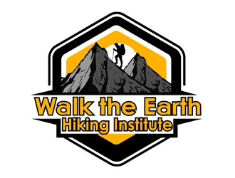 Walk the Earth Hiking Institute logo design by DreamLogoDesign
