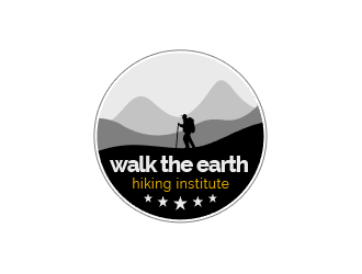 Walk the Earth Hiking Institute logo design by breaded_ham