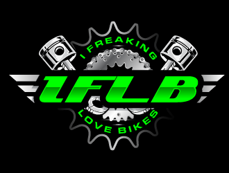 I Freaking Love Bikes  IFLB for short logo design by scriotx