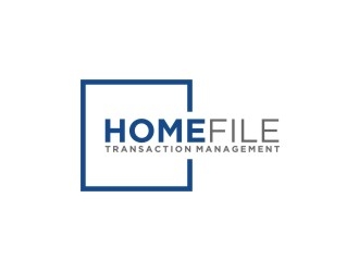 HomeFile Transaction Management logo design by bricton