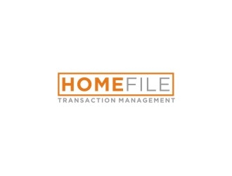 HomeFile Transaction Management logo design by bricton